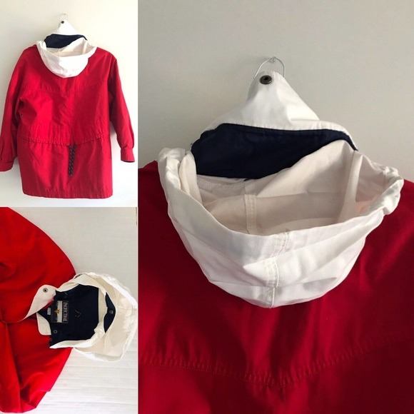 Pacific Trail | Mens Size S Red Parka Jacket Full Zip Hidden Hoodie Drawstring - Picture 9 of 12